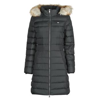 Tommy Jeans  TJW ESSENTIAL HOODED DOWN COAT  Bundy Čierna