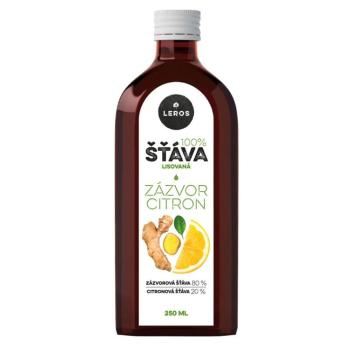 LEROS 100% šťava zázvor a citrón 250 ml