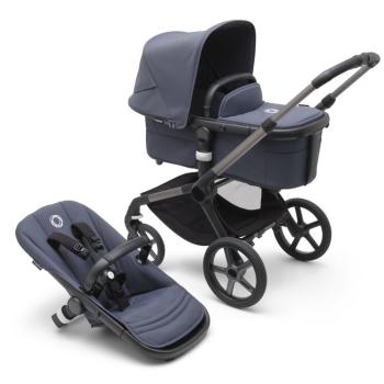 BUGABOO Kočík kompletný Fox 5 Graphite/Stormy blue-Stormy blue