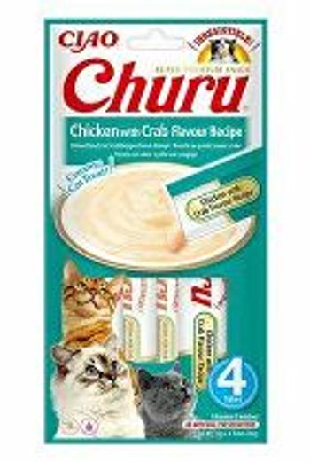 Churu Cat kuracie mäso s príchuťou kraba 4x14g + Množstevná zľava