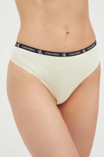 Tangá Calvin Klein Underwear 2-pak žltá farba