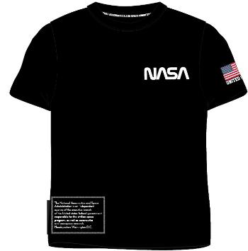 EPlus Pánske tričko - NASA čierne Veľkosť - dospelý: XXL