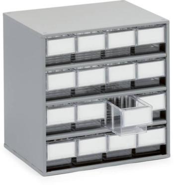 Treston 1630-1 skladová skriňa   (š x v x h) 400 x 395 x 300 mm svetlo sivá, priehľadná 1 ks