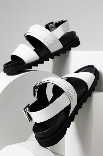 Kožené sandále Answear Lab dámske, biela farba, na platforme
