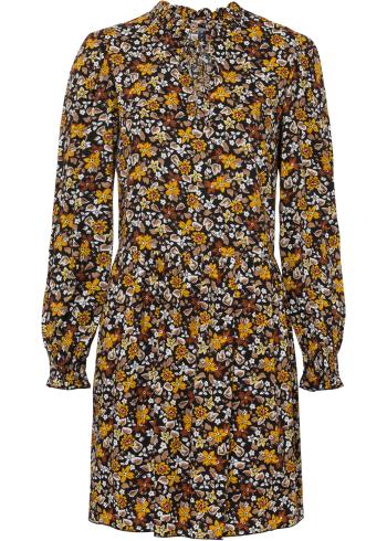 Blúzkové šaty s kvetovanou potlačou z udržateľnej viskózy