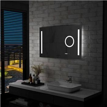 Kúpeľňové zrkadlo s LED svetlami a dotykovým senzorom 100 × 60 cm (144743)