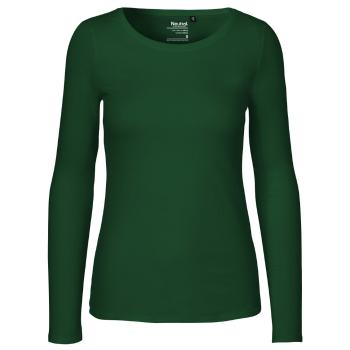 Neutral Dámske tričko s dlhým rukávom z organickej Fairtrade bavlny - Fľaškovo zelená | S