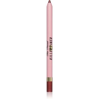 Too Faced Killer Liner 36 Hour Waterproof Gel Eyeliner Pencil vodeodolná gélová ceruzka na oči pre dlhotrvajúci efekt odtieň Metallic Burgundy 1,2 g