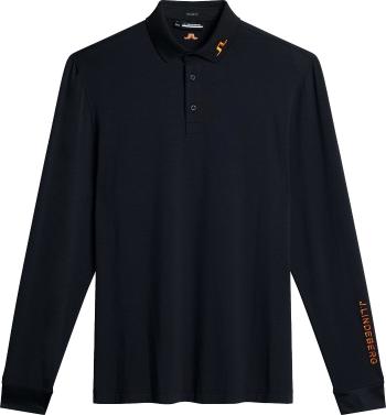 J.Lindeberg Florian Long Sleeve Black M Polo košeľa