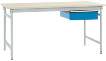 Manuflex BB5237.7035 Kompletný príručný stolík BASIS stacionárny s plastovou doskou + samostatná zásuvka, š xhxv: 1000 x