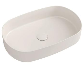 ISVEA - INFINITY OVAL keramické umývadlo na dosku, 55x36cm, Ivory 10NF65055-2K