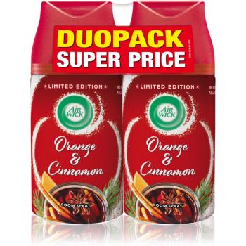 Air Wick Magic Winter Orange & Cinnamon osviežovač vzduchu náhradná náplň DUOBALENIE 2x250 ml