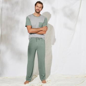 Blancheporte Pyžamové nohavice jednofarebné, zelené zelená 52/54