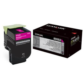 LEXMARK 80C0S30 - originálny toner, purpurový, 2000 strán