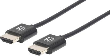 Manhattan HDMI prepojovací kábel #####HDMI-A Stecker, #####HDMI-A Stecker 1.00 m čierna 394352 fóliové tienenie, tieneni