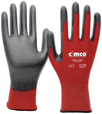 Cimco Skinny Touch grau/rot 141239 nylon pracovné rukavice Veľkosť rukavíc: 11, XXL EN 388  1 pár