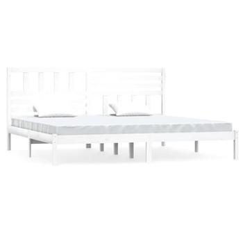 Rám postele biely masívna borovica 200 × 200 cm, 3101044