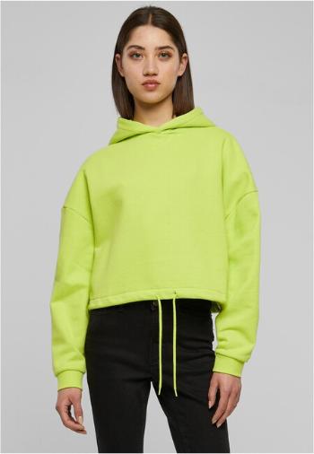 Urban Classics Ladies Cropped Oversized Hoodie frozenyellow - 3XL