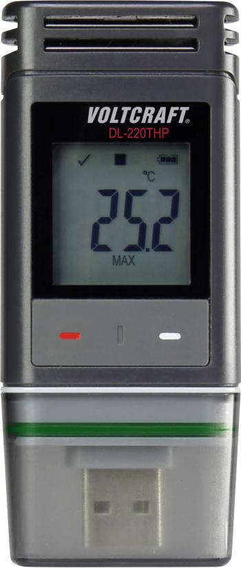 VOLTCRAFT DL-220THP teplotný datalogger, vlhkostný datalogger, datalogger tlaku vzduchu  Merné veličiny teplota, vlhkosť