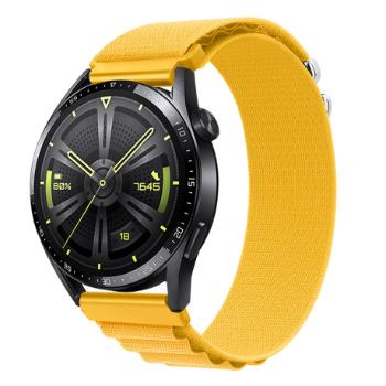 BStrap Nylon Loop remienok na Huawei Watch GT3 46mm, yellow (SSG037C0909)