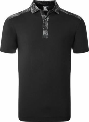 Footjoy Cloud Camo Trim Mens Polo Shirt Black 2XL