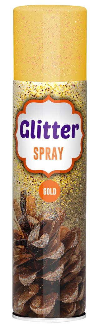 DC GLITTER - Glitrový dekoračný sprej glitter zlatá 0,1 L