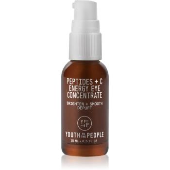 Youth To The People Peptides + C Energy Eye Concentrate koncentrované sérum na očné okolie s vitamínom C 15 ml