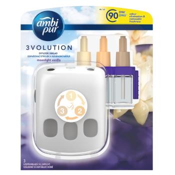 AMBI PUR 3Volution Osviežovač Vzduchu, Štartovacia Sada Moonlight Vanilla 20 ml