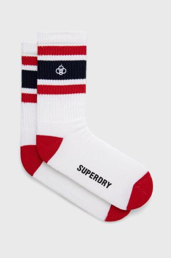 Ponožky Superdry pánske, biela farba