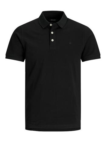 Jack&Jones Pánske polo triko JJEPAULOS Slim Fit 12136668 Black XL