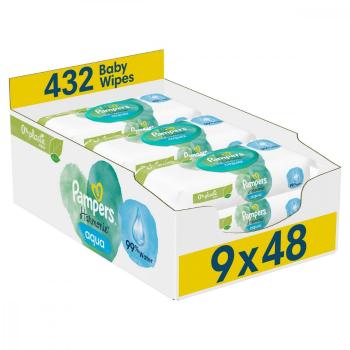 PAMPERS WIPES 432KS (9X48) HARMONIE AQUA