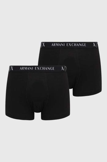 Boxerky Armani Exchange 2-pak pánske, čierna farba, 957027 CC282 NOS