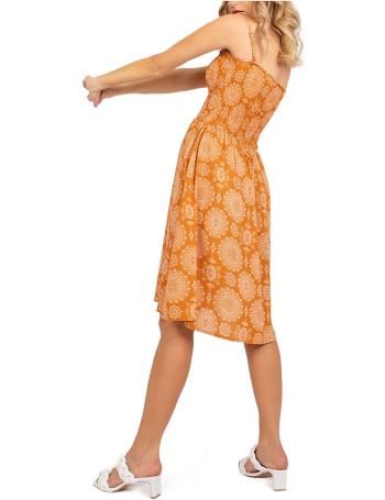 Oranžové letné šaty provencie so vzorom mandál vel. M/L