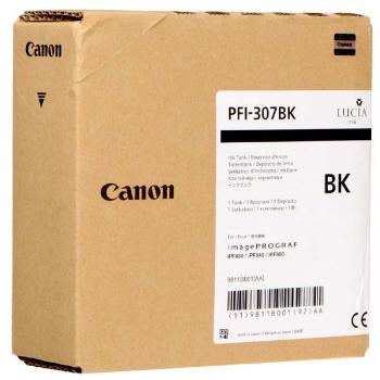 CANON PFI-307 BK - originálna cartridge, čierna, 330ml