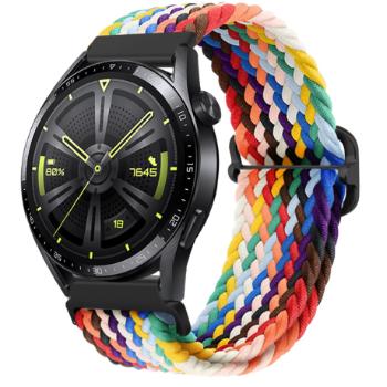 BStrap Elastic Nylon remienok na Samsung Gear S3, rainbow (SSG025C02)