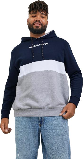 Jack&Jones PLUS Pánska mikina Regular Fit 12236900 Navy Blazer 6XL