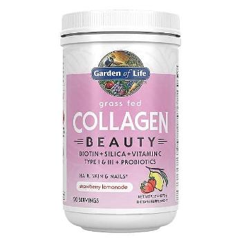 Garden of Life Collagen Beauty - jahoda a citrón - Kolagen 270g.