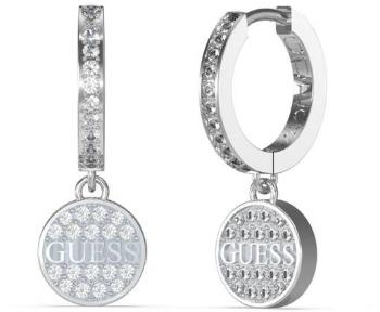 Guess Oslnivé oceľové náušnice Huggie Me JUBE03137JWRHT/U