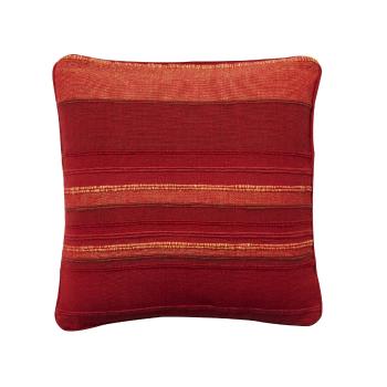 Blancheporte Ručne tkaná pruhovaná obliečka na vankúš, súprava 2 ks červená obliečka na vankúš 40x40cm,2ks