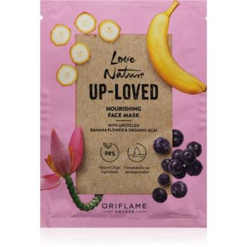 Oriflame Love Nature Up-Loved Upcycled Banana Flower & Organic Acai hydratačná a vyživujúca pleťová maska 10 ml