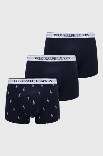 Boxerky Polo Ralph Lauren 3-pak pánske, tmavomodrá farba, 714830299