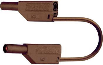 Stäubli SLK425-E bezpečnostné meracie káble [lamelový zástrčka 4 mm - lamelový zástrčka 4 mm] 1.00 m hnedá 1 ks