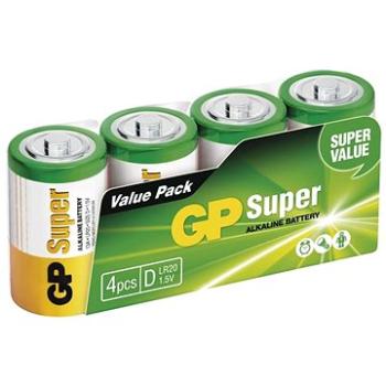 GP Alkalická batéria GP Super D (LR20), 4 ks (1013404000)