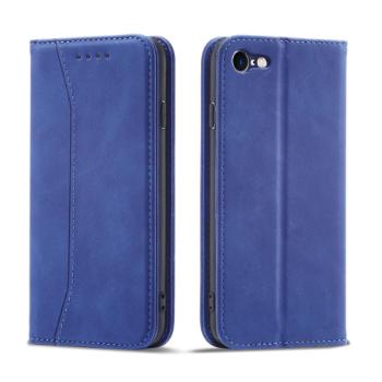 MG Magnet Fancy knižkové kožené puzdro na iPhone 7 / 8 / SE 2022 / SE 2020, modré
