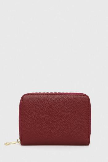Kožená peňaženka Answear Lab dámsky, bordová farba