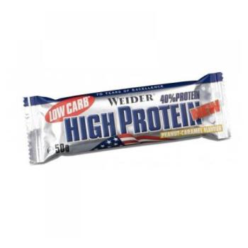 WEIDER Low Carb High proteínová tyčinka čokoládová 50 g