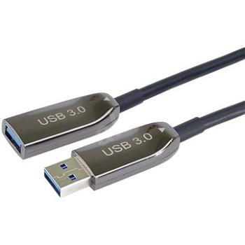 PremiumCord USB 3.0 predlžovací optický AOC kábel A/Male – A/Female  30 m (ku3opt30)
