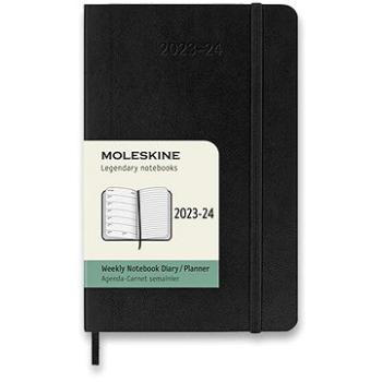 Moleskine 2023-2024 S, mäkké dosky, čierny (DSB18WN2Y24)