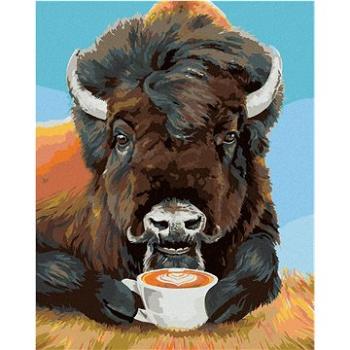 Maľovanie podľa čísel – Bizon a káva (Holly Simental) (HRAbz33120nad)