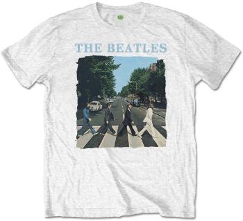 The Beatles Tričko Abbey Road & Logo White 2XL
